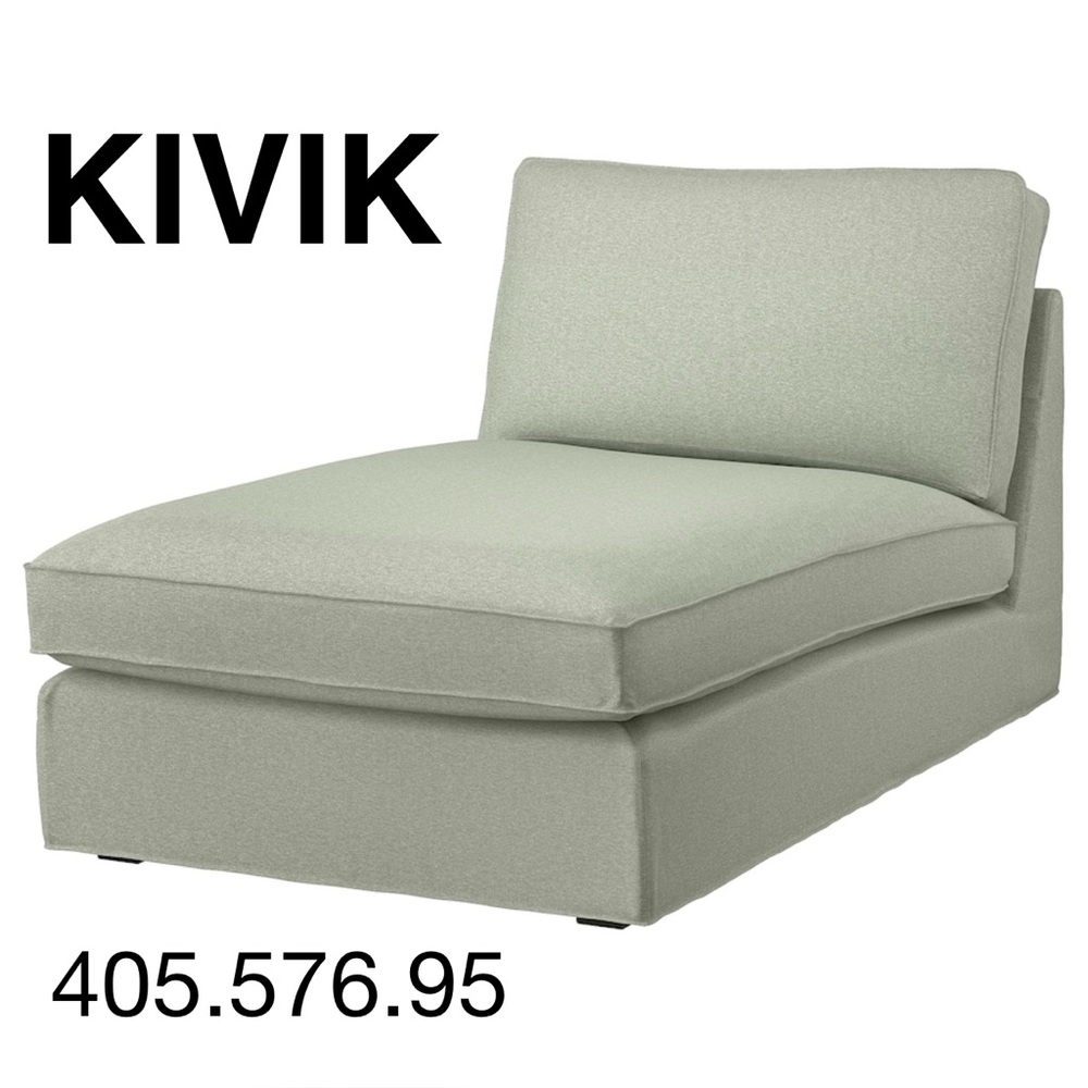 IKEA KIVIK Chaise cover, 405.576.95	Gunnared light green NEW